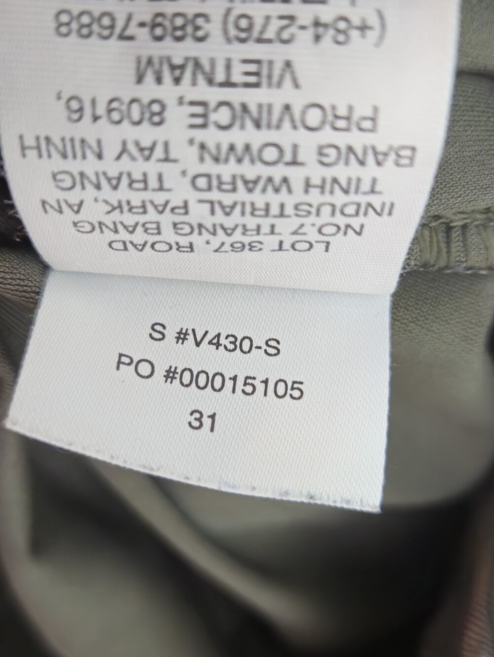 Vuori Meta Twill Pant Classic Fit Olive Green Chinos Performance 5 Pocket Mens - Picture 7 of 8